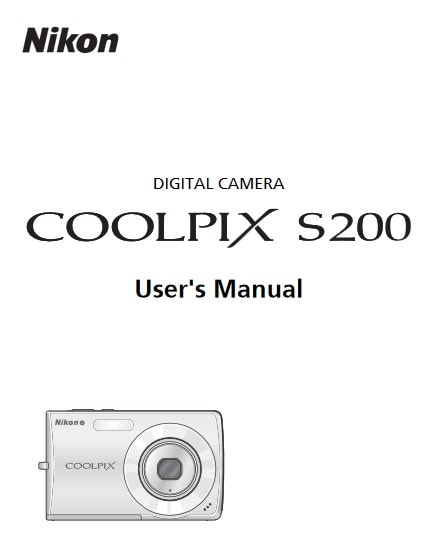 Nikon Coolpix S200 Manual