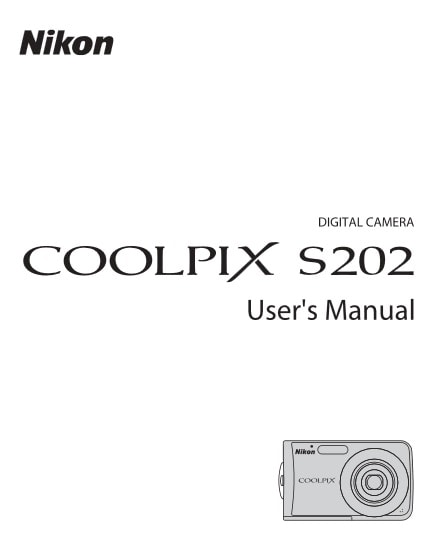 Nikon Coolpix S202 Manual