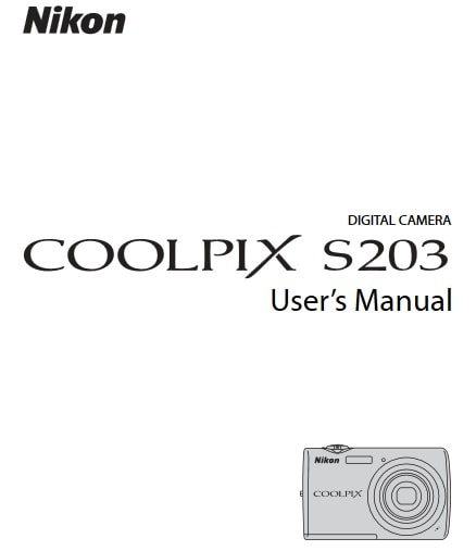 Nikon Coolpix S203 Manual