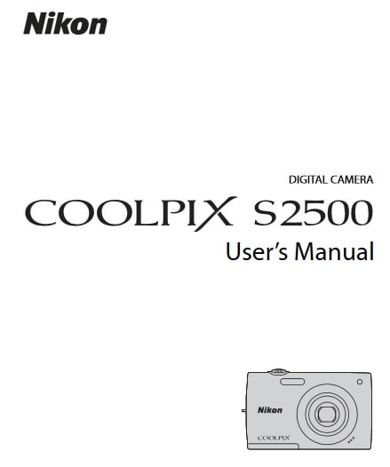 Nikon Coolpix S2500 Manual