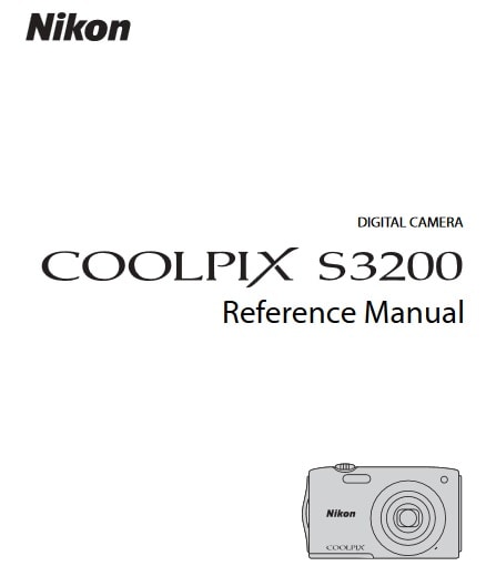 Nikon Coolpix S3200 Manual