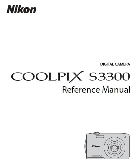 Nikon Coolpix S3300 Manual