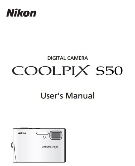 Nikon Coolpix S50 Manual