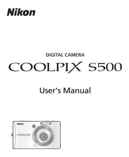Nikon Coolpix S500 Manual