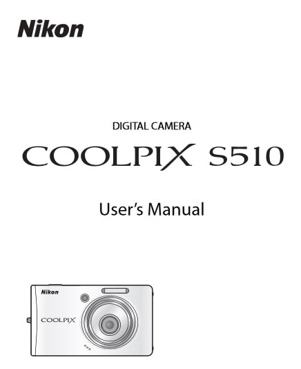 Nikon Coolpix S510 Manual