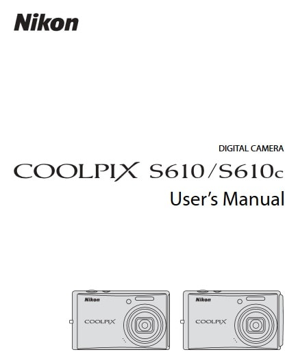 Nikon Coolpix S610c Manual