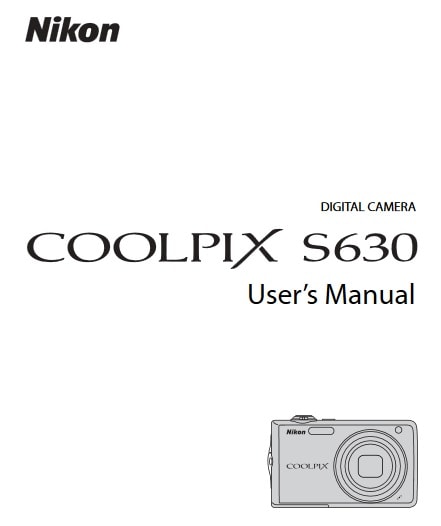 Nikon Coolpix S630 Manual