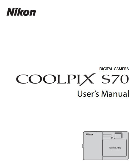 Nikon Coolpix S70 Manual