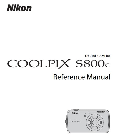 Nikon Coolpix S800c Manual