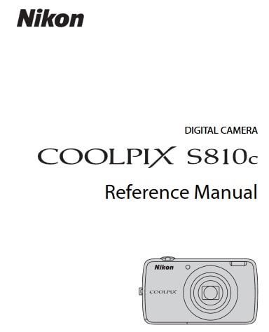 Nikon Coolpix S810c Manual
