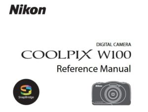 Nikon Coolpix W100 Manual, Camera Owner User Guide & Instructions