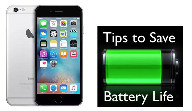 tips to save battery on iphone 6s