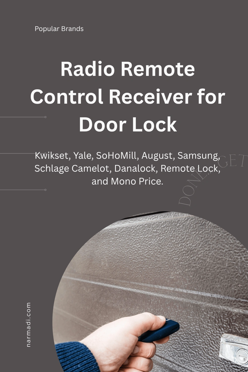 Radio Remote Control Receiver for door lock