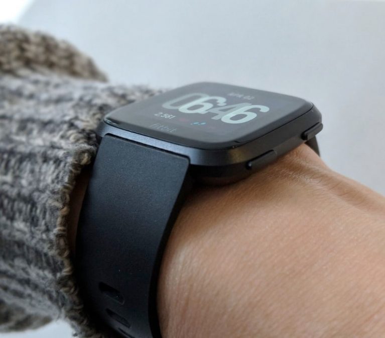 Fitbit Versa Watch from the Side