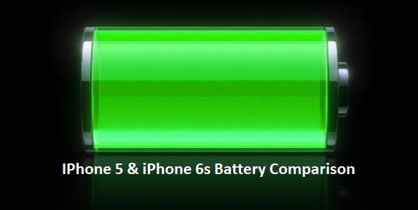 Iphone 5 & Iphone 6s Battery Comparison