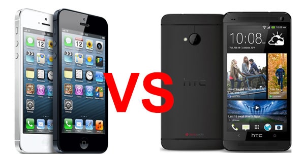 iphone 5 vs htc one