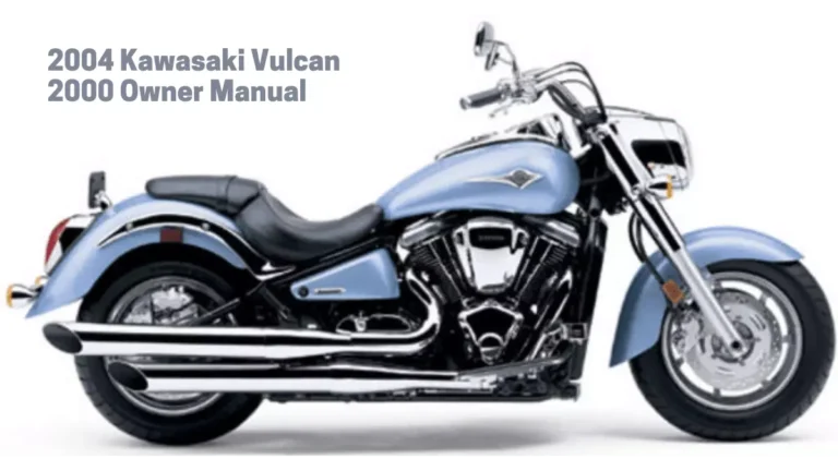 2004 Kawasaki Vulcan 2000 Owner Manual