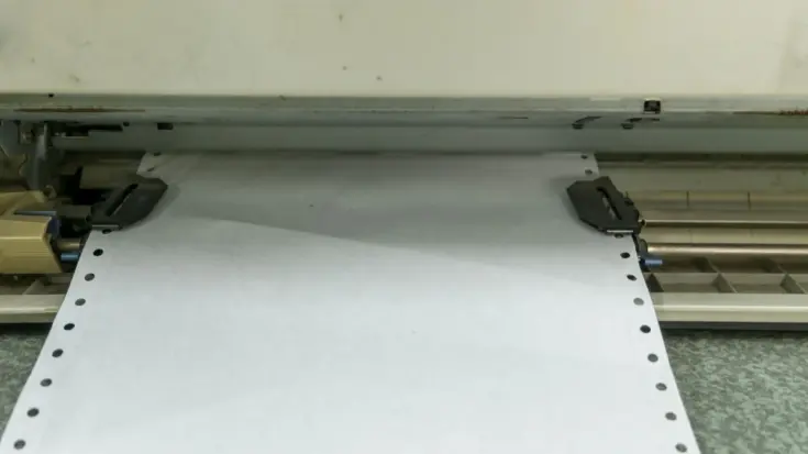 Dot Matrix Printer High Durability Printer with Specific Abilities to Print Carbon Copies 