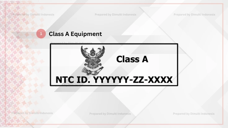 NBTC Label Requirements (Class A Equipment)