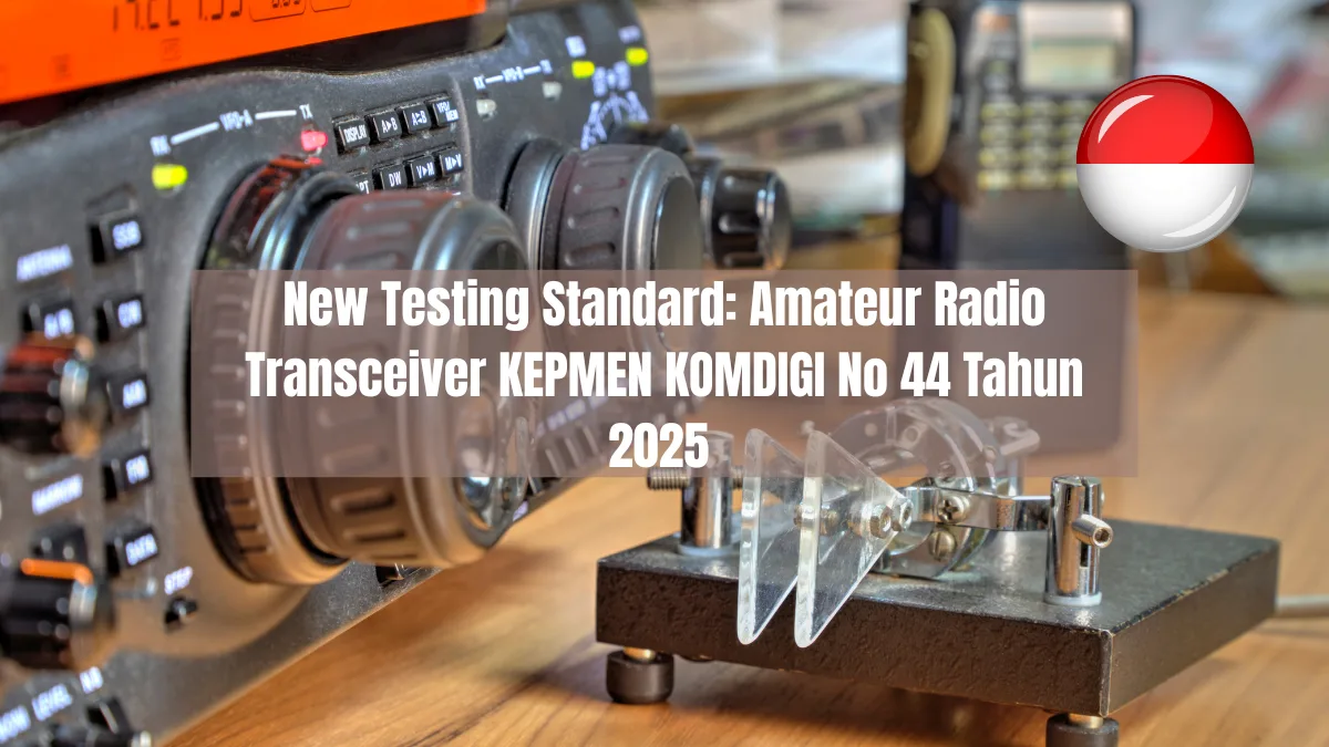 New Testing Standard Amateur Radio Transceiver KEPMEN KOMDIGI No 44 Tahun 2025 