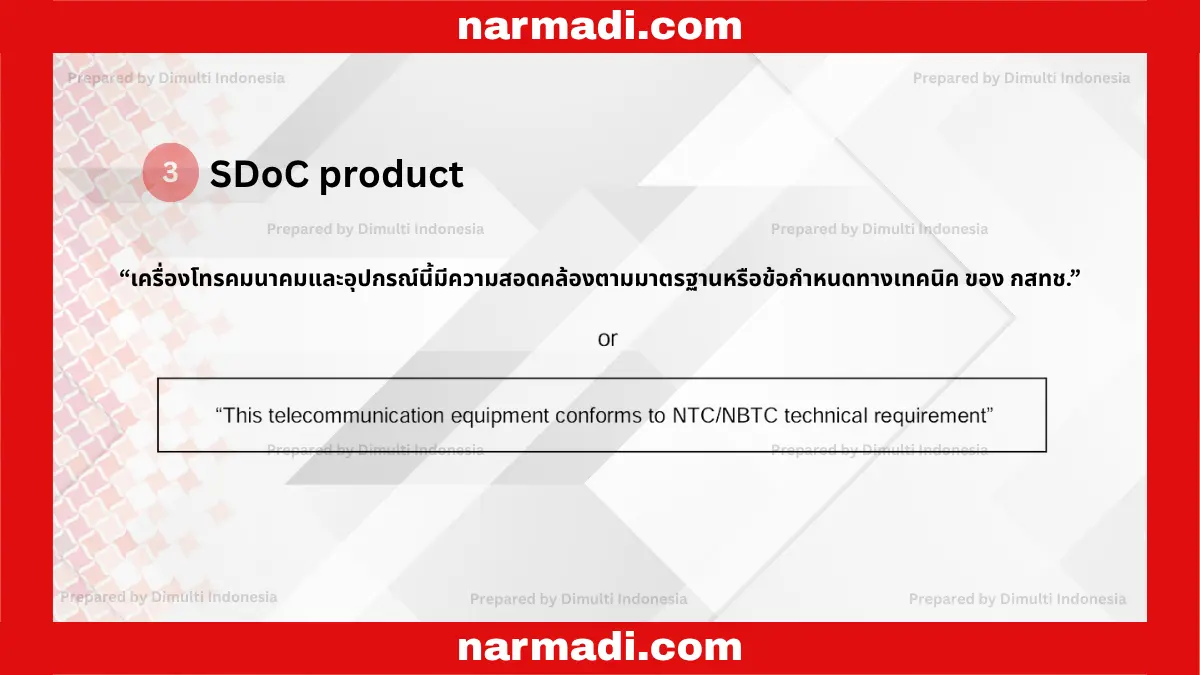 What are the Label Requirements for Thailand NBTC Certification 5