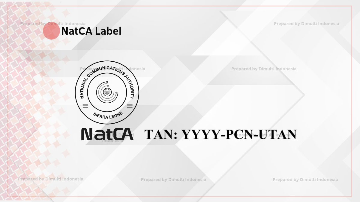 NatCA Label Example