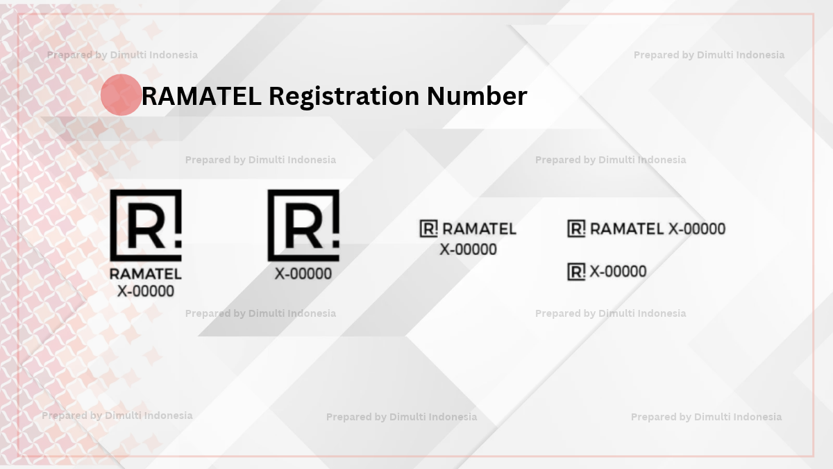 Specifications RAMATEL registration number