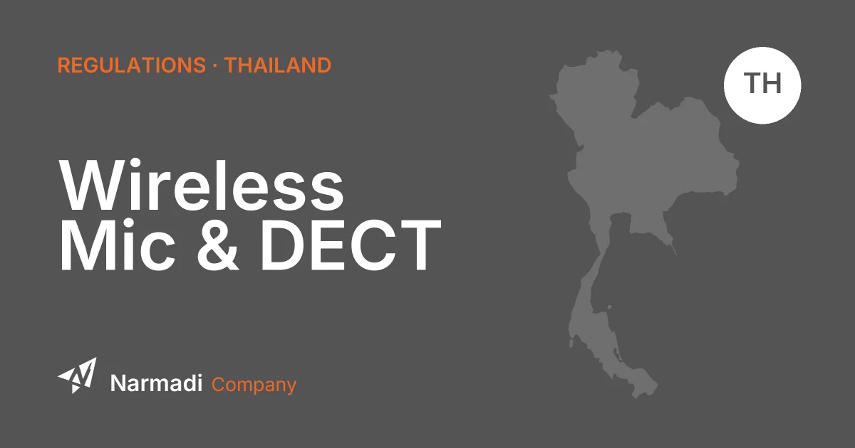 Thailand NBTC: New Standards of Wireless Microphones and DECT