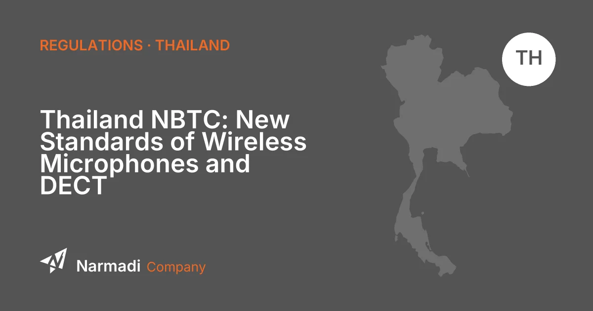 Thailand NBTC: New Standards of Wireless Microphones and DECT