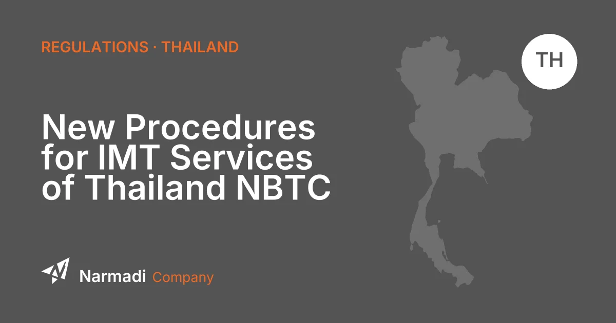 New Procedures for IMT Services of Thailand NBTC