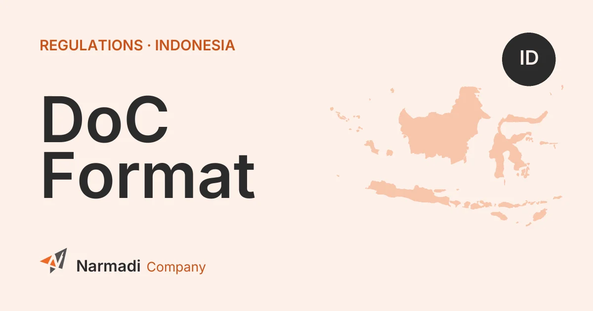 Amendment the Format of Declaration of Conformity in Indonesia