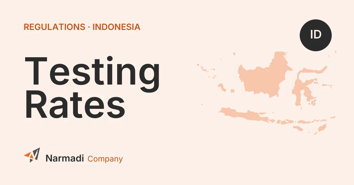 Indonesia Change Testing and Calibration Rates 