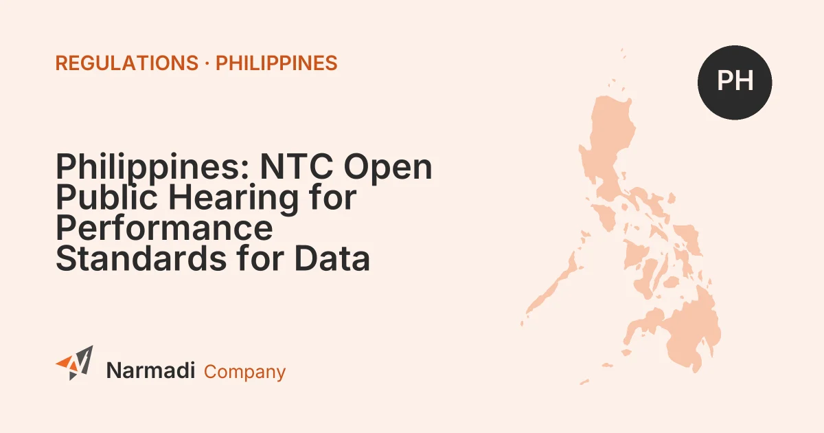 Philippines: NTC Open Public Hearing for Performance Standards for Data Transmission