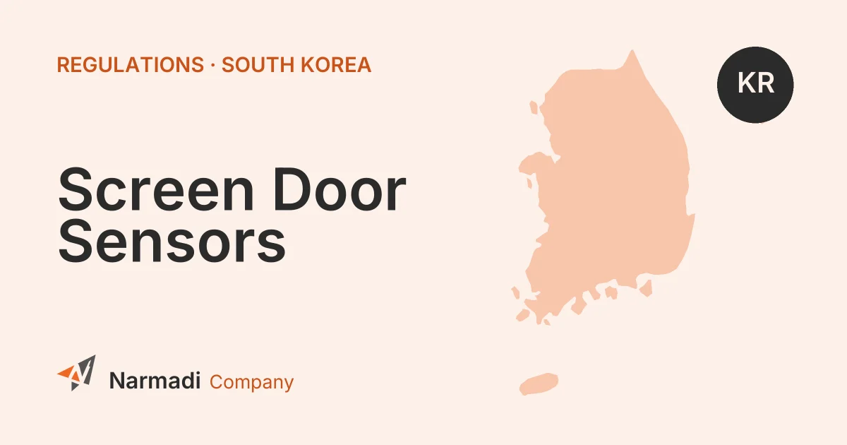 Korea: Revisioning EMC Standard for Platform Screen Door Sensors