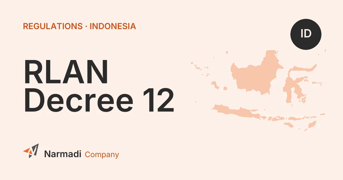 Indonesia RLAN Device Standards & Testing: Ministerial Decree 12 of 2025