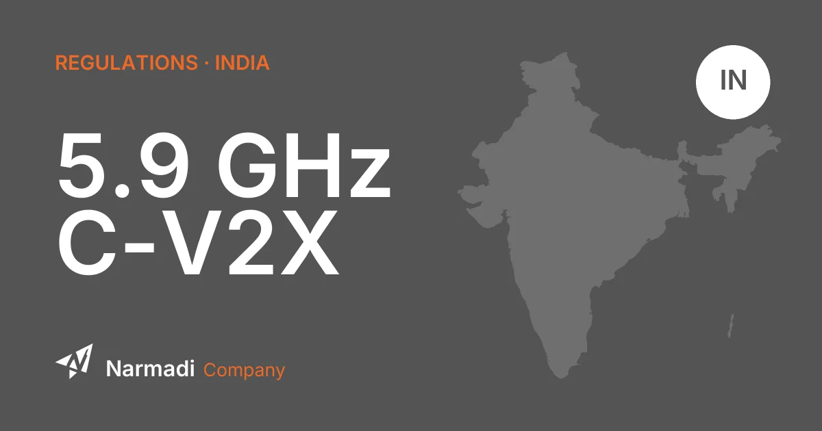 India: DoT Delicenses the 5.9 GHz Band for C-V2X Communications