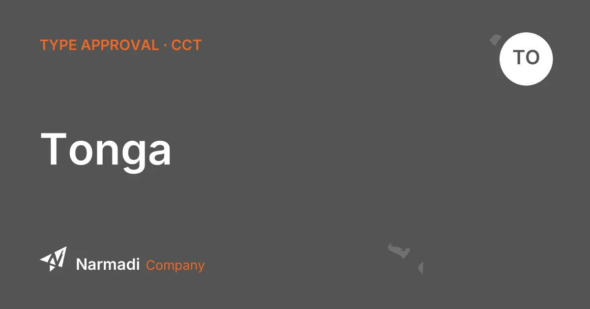Tonga type approval