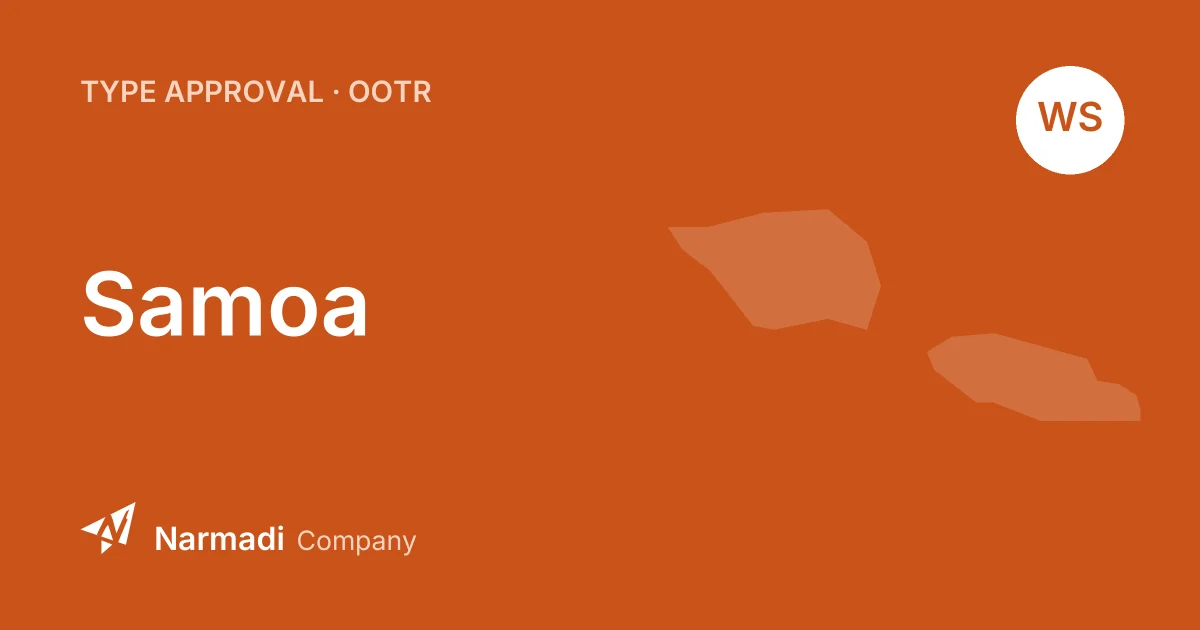 Samoa type approval